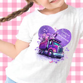 Purple Silly Dump Truck Valentine  T-Shirt