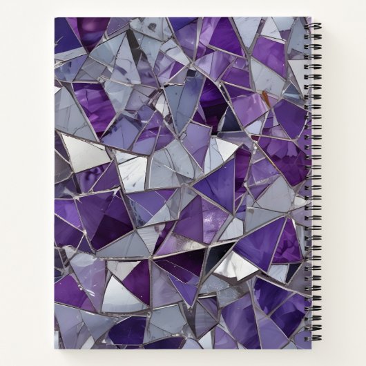 Purple & Silver Shards Notizblock (Rückseite)