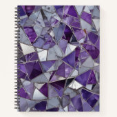 Purple & Silver Shards Notizblock (Vorderseite)