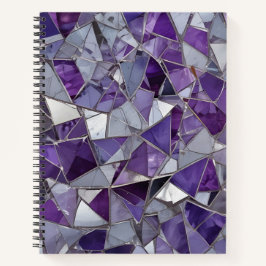 Purple & Silver Shards Notizblock