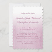 Purple Single Rose Bud Lilac Wedding Einladung (Rückseite)