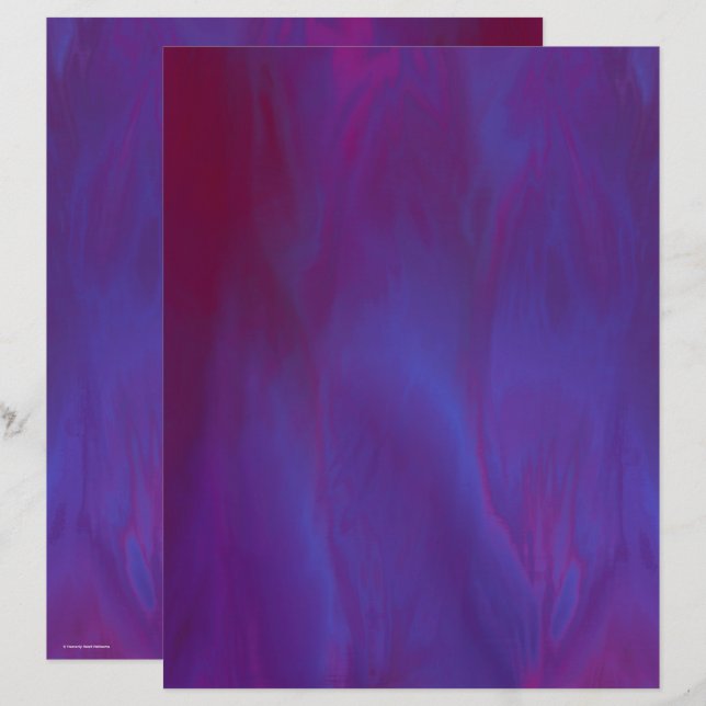 Purple Skies Scrapbook Paper 2-Sided Page (Vorne/Hinten)