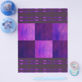 Purple Skies Tiles Bulk Scrapbook Paper Pages Flyer (Einzeln)