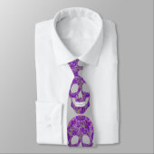Purple Skull Tie Krawatte (Gebunden)