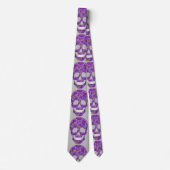 Purple Skull Tie Krawatte (Vorderseite)