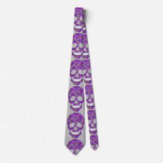 Purple Skull Tie Krawatte