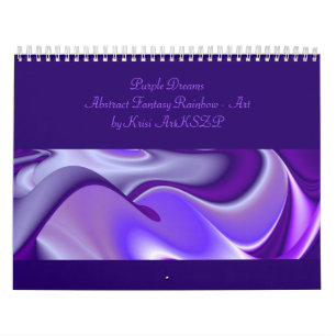 Purple Snow Dreams - Abstract Fantasy-Art Kalender