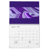 Purple Snow Dreams - Abstract Fantasy-Art Kalender (Feb 2027)