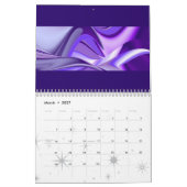 Purple Snow Dreams - Abstract Fantasy-Art Kalender (Mär 2027)