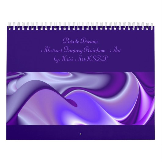 Purple Snow Dreams - Abstract Fantasy-Art Kalender (Titelbild)