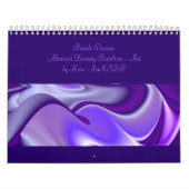Purple Snow Dreams - Abstract Fantasy-Art Kalender (Titelbild)