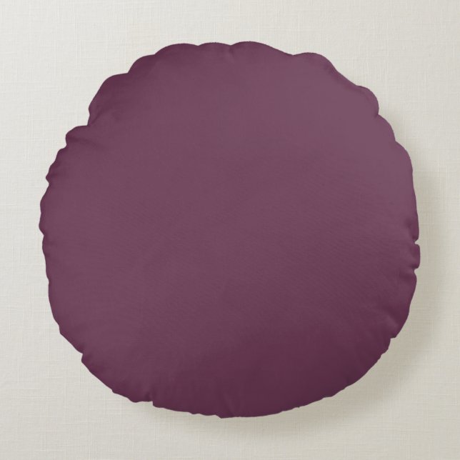 Purple, Solid, Modern, Simple, Modern, Trendy Rundes Kissen (Vorderseite)