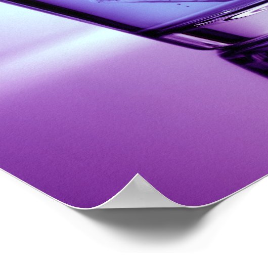 Purple splash poster (Ecke)