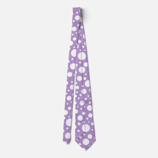 Purple Spots Tie Krawatte (Rückseite)