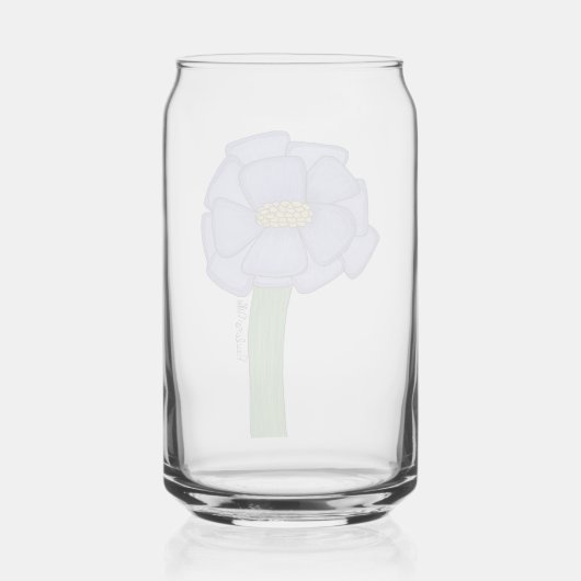 Purple Square Flower Dosenglas (Rückseite)