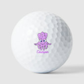 Purple Squid Design Golfball (Vorderseite)