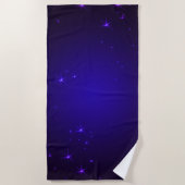 Purple Stars Strandtuch (Vorderseite)