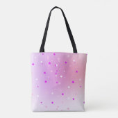 purple start Magical white unicorn Tasche (Rückseite)