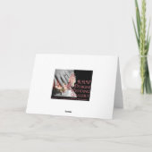 Purple Stripe Thank You Wedding Card Dankeskarte (Rückseite)