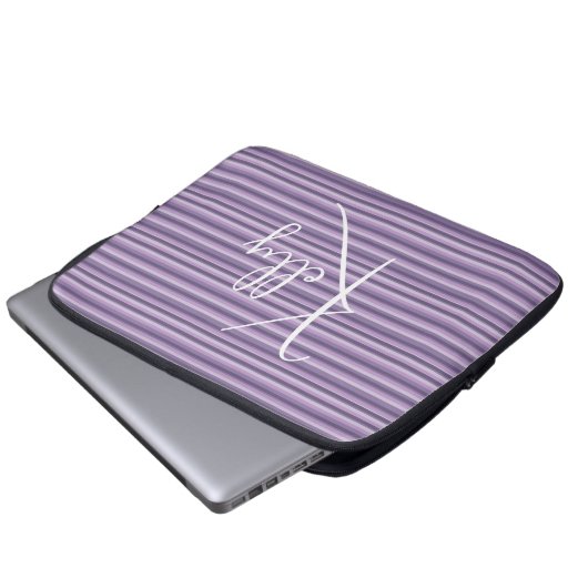 Purple stripes laptopschutzhülle (Vorne Knopf)