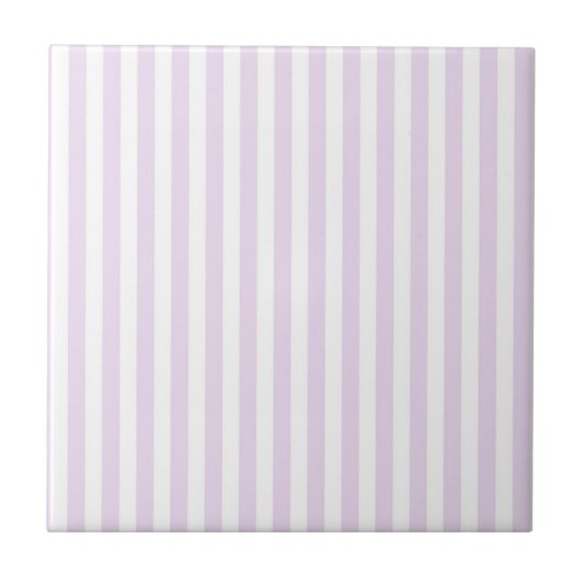 Purple Stripes Pattern Minimal Modern Spring Fliese (Vorderseite)