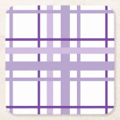 Purple Stripes Pattern  Rechteckiger Pappuntersetzer (Vorderseite)