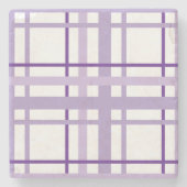 Purple Stripes Pattern  Steinuntersetzer (Vorderseite)
