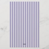 Purple Stripes Seamless Pattern Briefpapier (Rückseite)