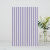 Purple Stripes Seamless Pattern Briefpapier (Stehend Vorderseite)