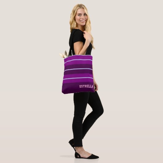 Purple Stripes  Tasche (Am Model)