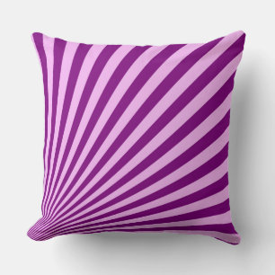 Purple Sun Rays Background Kissen
