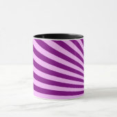Purple Sun Rays Background Tasse (Zentrum)