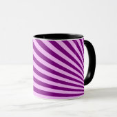 Purple Sun Rays Background Tasse (VorderseiteRechts)