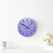 Purple Sun Runde Wanduhr (Zuhause)