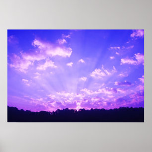 Purple Sunrise Poster