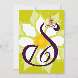 Purple Swan Sweet Sixteen Coronation-Customize Einladung