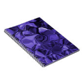 Purple Swirls Spiral Notebook Notizblock (Rechte Seite)
