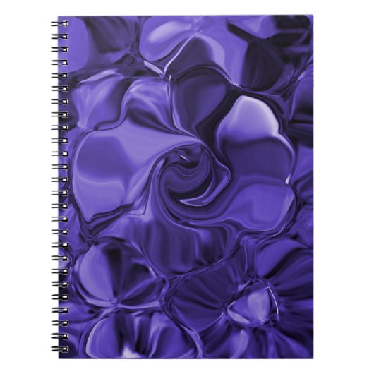 Purple Swirls Spiral Notebook Notizblock (Vorderseite)
