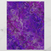 Purple Swirly Marble Bulk Scrapbook Paper Pages Flyer (Hinten)