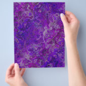 Purple Swirly Marble Bulk Scrapbook Paper Pages Flyer (Hand)