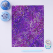 Purple Swirly Marble Bulk Scrapbook Paper Pages Flyer (Einzeln)