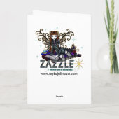 Purple Tattoo Angel Card Karte (Rückseite)