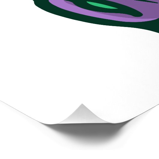 Purple Tentacle Poster (Ecke)