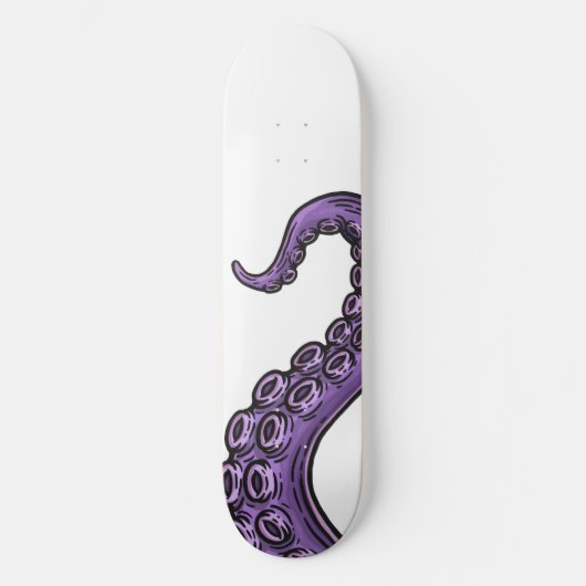 Purple Tentacle Skateboard (Vorderseite)