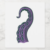 Purple Tentacle Weinetikett (Einzelnes Label)