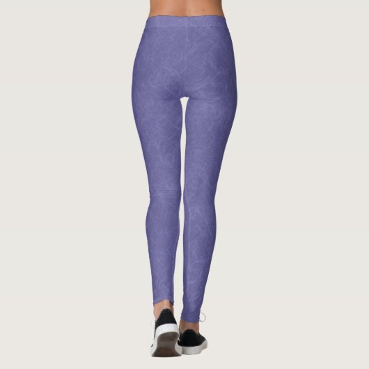 Purple textured surface swirling pattern leggings (Rückseite)