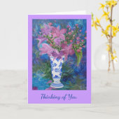 Purple Thinking of You Karte (Gelbe Blume)