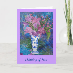 Purple Thinking of You Karte