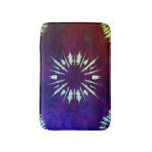 Purple Tie Dye Bath Mat Badematte (Vorderseite Vertikal)