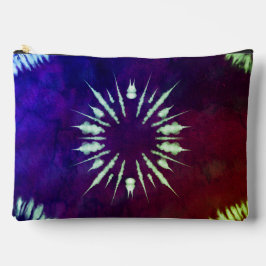 Purple Tie Dye Large Zubehörtasche